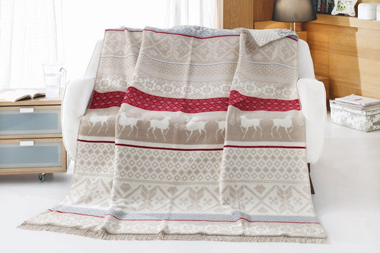 Antdecor Double Cotton Blanket Bianna