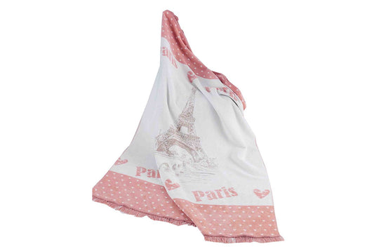 Antdecor Double Cotton Blanket Love & Paris